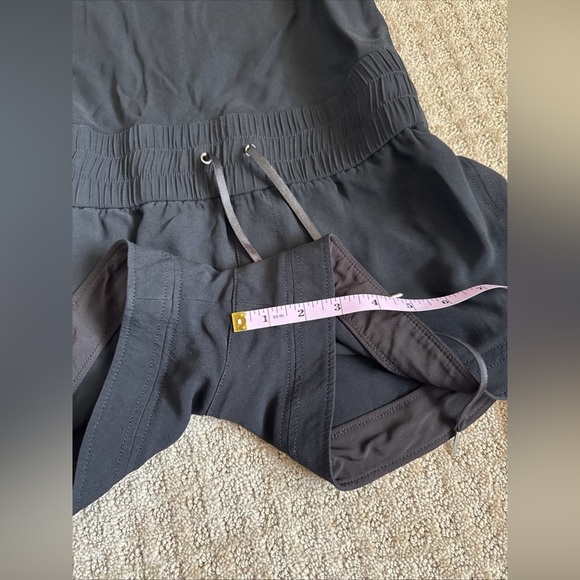 Helmut Lang Black Sleeveless Romper Drawstring Waist Keyhole Back Size 6 - Picture 8 of 14